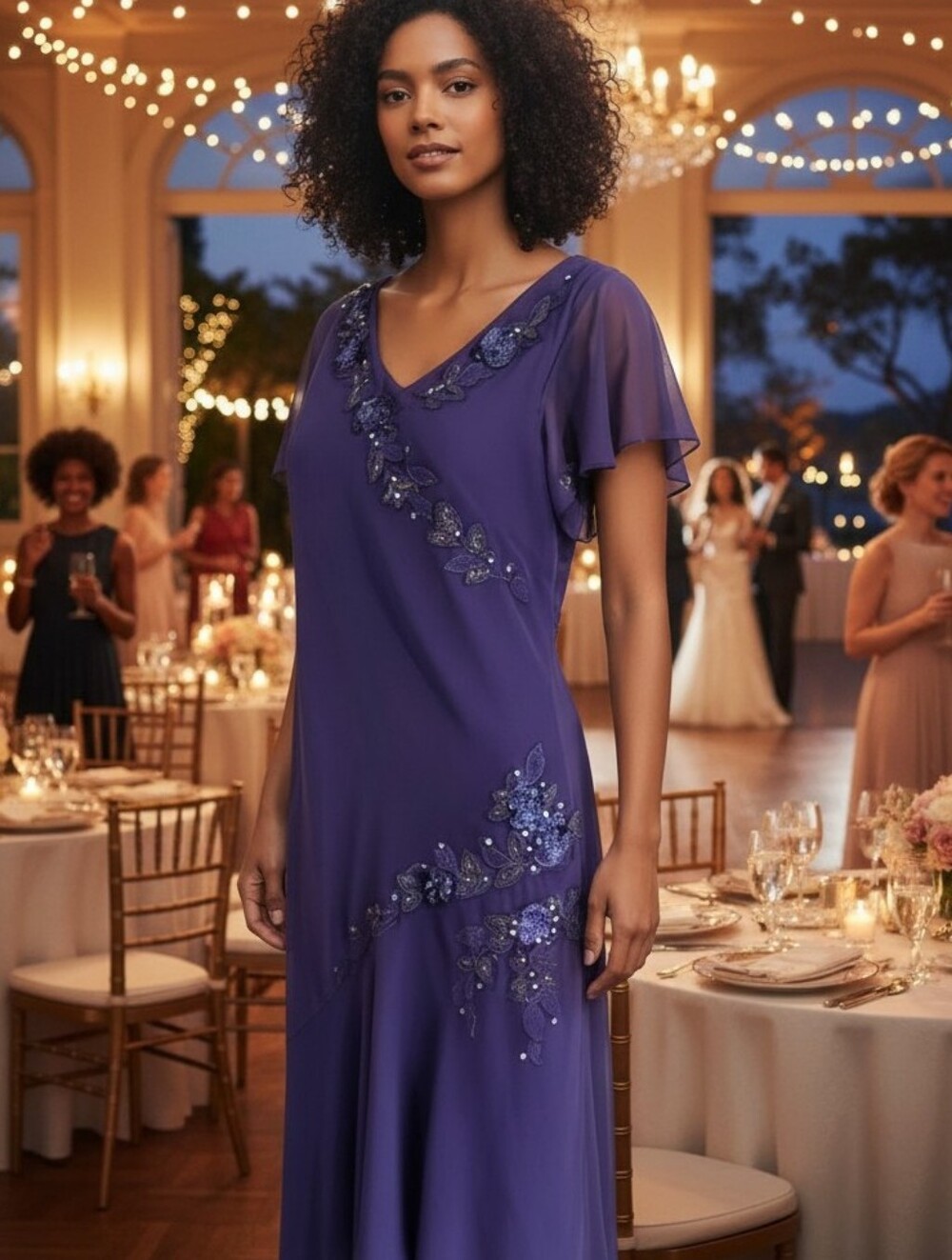Adrianna Papel Embellished Dress - Size 8